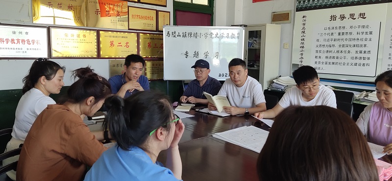 百年光荣路  党史力践行 ——记马陵山镇陈楼小学开展党史学习活动